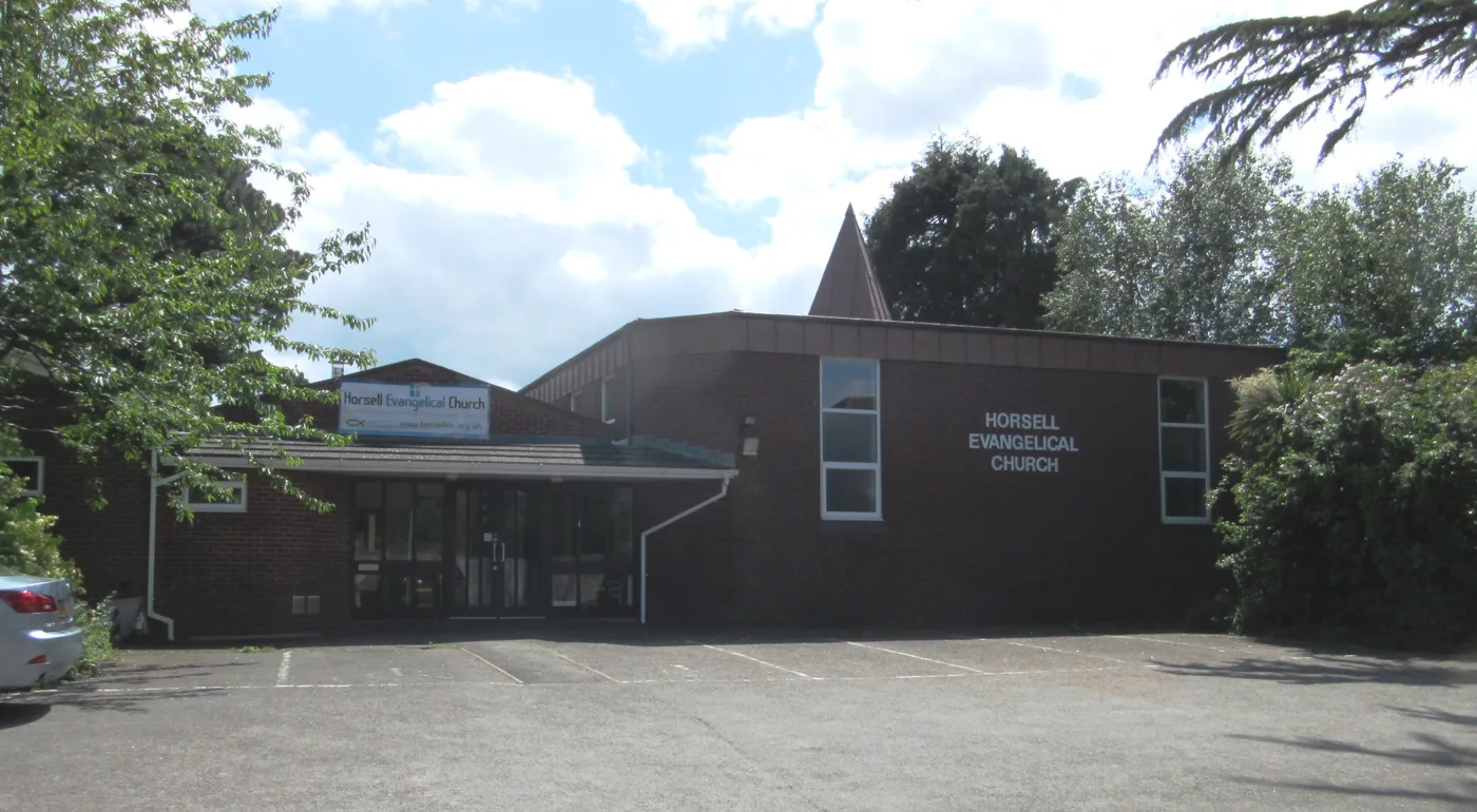 Horsell Evangelical Church on the High Street, one of the three sites the Christmas market fills