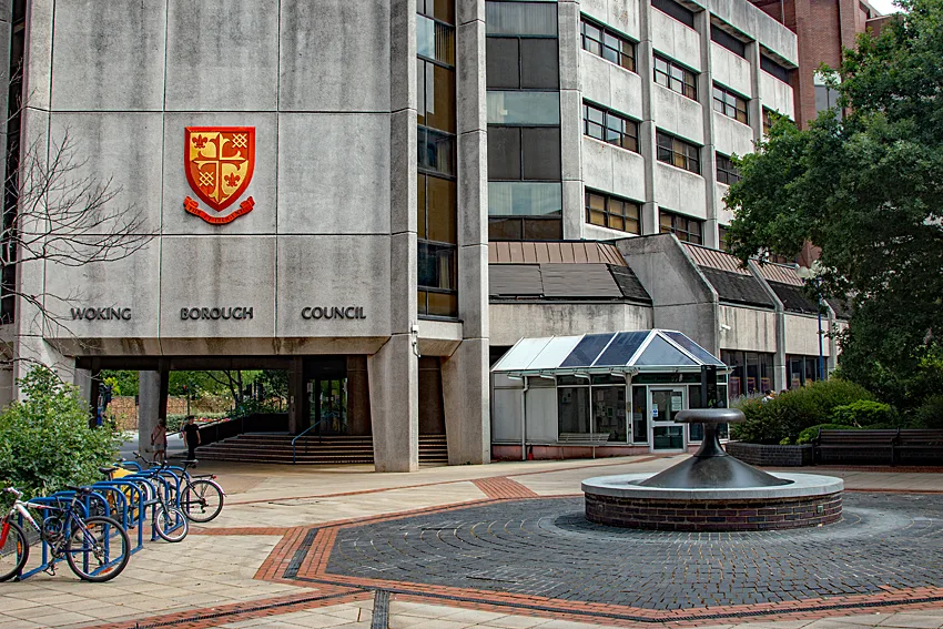Woking Borough Council's Civic Offices on Gloucester Square, Woking
