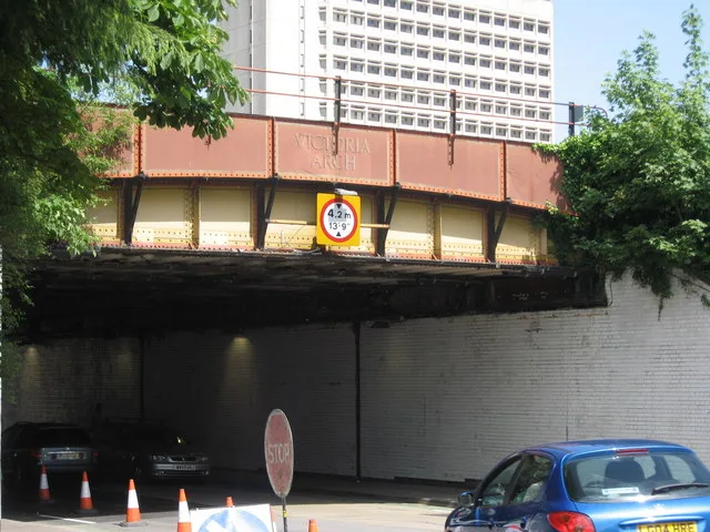 Victoria Arch, the railway bridge every A320 journey through Woking squeezes under